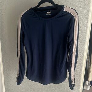 Avia Navy and White Long Sleeve Tee